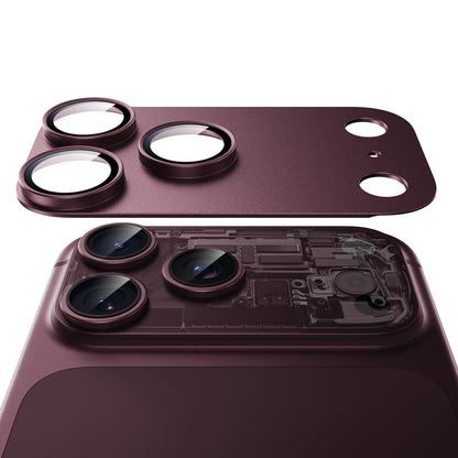 Protector de pantalla para cámara trasera ESR Armorite Pro para Apple iPhone 18 Pro Max, vidrio templado, burdeos oscuro