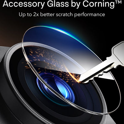Protector de pantalla para cámara trasera ESR Armorite Pro para Apple iPhone 18 Pro, vidrio templado, negro
