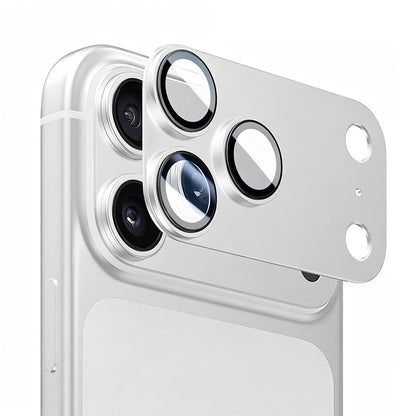 Protector de cámara trasera Lito Crown Halo AR + AF para Apple iPhone 18 Pro Max, vidrio templado, plateado
