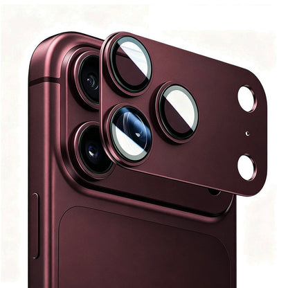 Protector de cámara trasera Lito Crown Halo AR + AF para Apple iPhone 18 Pro Max, vidrio templado, burdeos