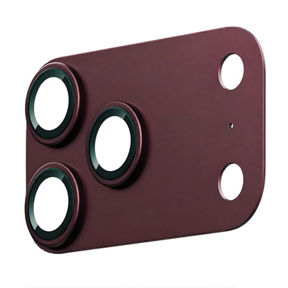 Protector de cámara trasera Lito Crown Halo AR + AF para Apple iPhone 18 Pro Max, vidrio templado, burdeos
