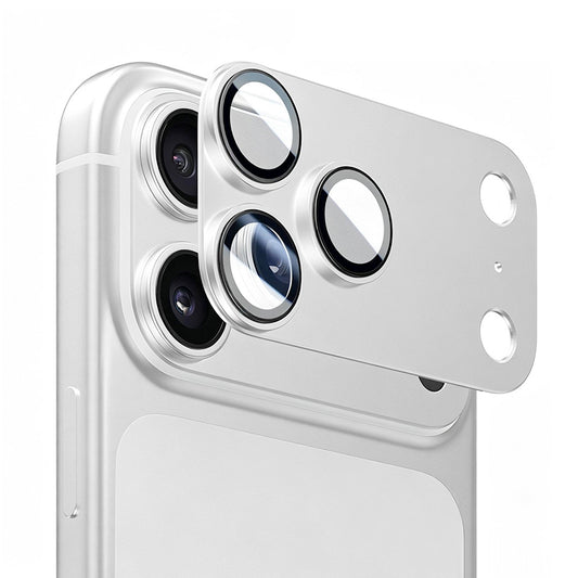 Protector de pantalla para cámara trasera Lito Crown Halo AR + AF para Apple iPhone 18 Pro, vidrio templado, plateado