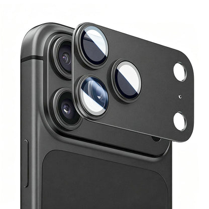 Protector de cámara trasera Lito Crown Halo AR + AF para Apple iPhone 18 Pro, vidrio templado, negro