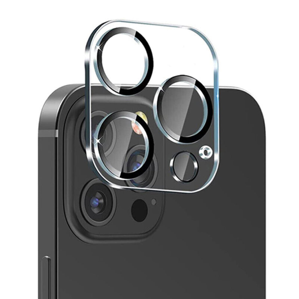 Protector de cámara trasera Lito S+ para Apple iPhone 13 Pro Max / 13 Pro, vidrio templado, negro