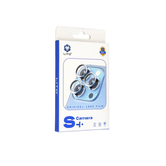 Folie de protección para la Cámara Trasera Lito S+ para Apple iPhone 17 Pro Max / 17 Pro, Cristal Templado, Azul.