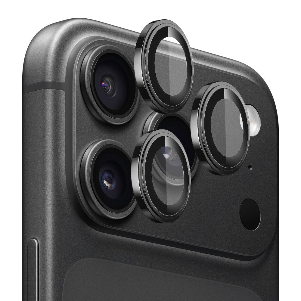 Protector de pantalla para cámara trasera Lito S+ para Apple iPhone 18 Pro / 18 Pro Max, vidrio templado, negro