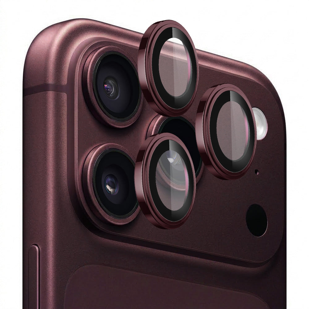 Protector de pantalla para cámara trasera Lito S+ para Apple iPhone 18 Pro / 18 Pro Max, vidrio templado, burdeos