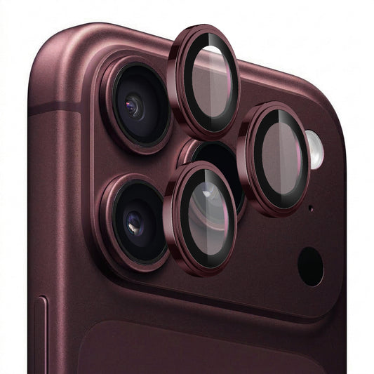 Protector de pantalla para cámara trasera Lito S+ para Apple iPhone 18 Pro / 18 Pro Max, vidrio templado, burdeos