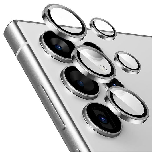 Protector de cámara trasera Lito S+ para Samsung Galaxy S26 Ultra, Cristal Templado, Plateado.