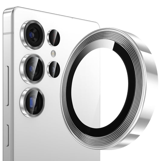 Protector de cámara trasera Lito S+ para Samsung Galaxy S26 Ultra, Cristal Templado, Plateado.