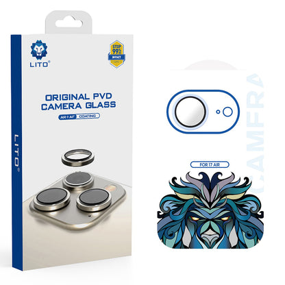 Protector de cámara trasera Lito Titanium AR para Apple iPhone 17 Air, Cristal Templado, Azul