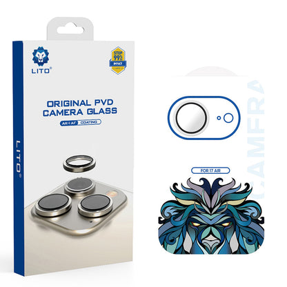 Lámina protectora de cámara trasera Lito Titanium AR para Apple iPhone 17 Air, Cristal Templado, Plateada