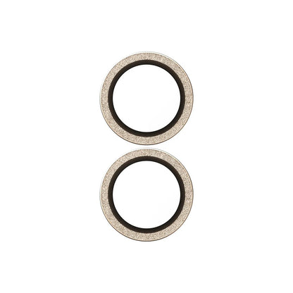 Folie de protección para la Cámara Trasera PanzerGlass Hoops Glitter para Apple iPhone 17 / 16 Plus / 16, Cristal Templado, Dorado