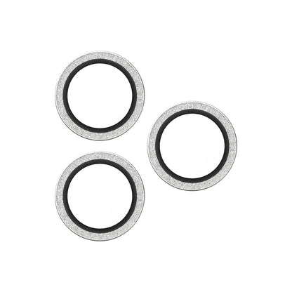Folie de protección para la Cámara Trasera PanzerGlass Hoops Glitter para Apple iPhone 17 Pro Max / 17 Pro / 16 Pro Max / 16 Pro, Cristal Templado, Plateado.