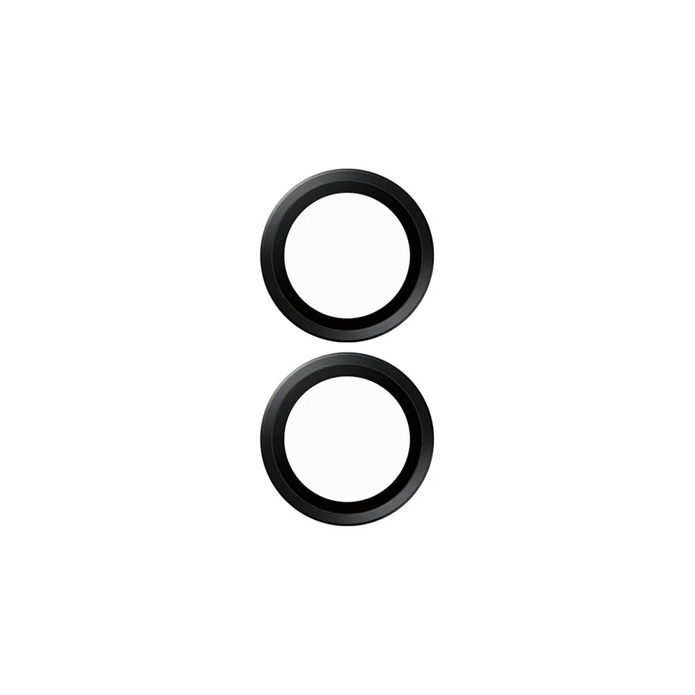 Folie de protección para la Cámara Trasera PanzerGlass Hoops para Apple iPhone 16 Plus / 16, Cristal Templado, Negro