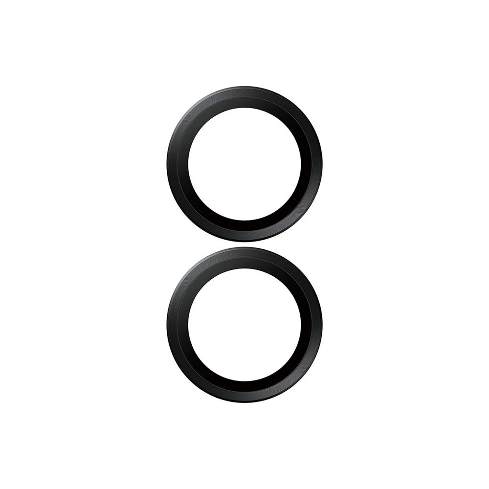 Protector de cámara trasera PanzerGlass Hoops para Apple iPhone 17 / 16 Plus / 16, Cristal Templado, Negro.