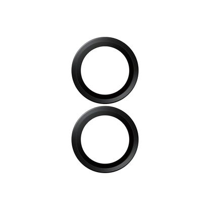 Protector de cámara trasera PanzerGlass Hoops para Apple iPhone 17 / 16 Plus / 16, Cristal Templado, Negro.