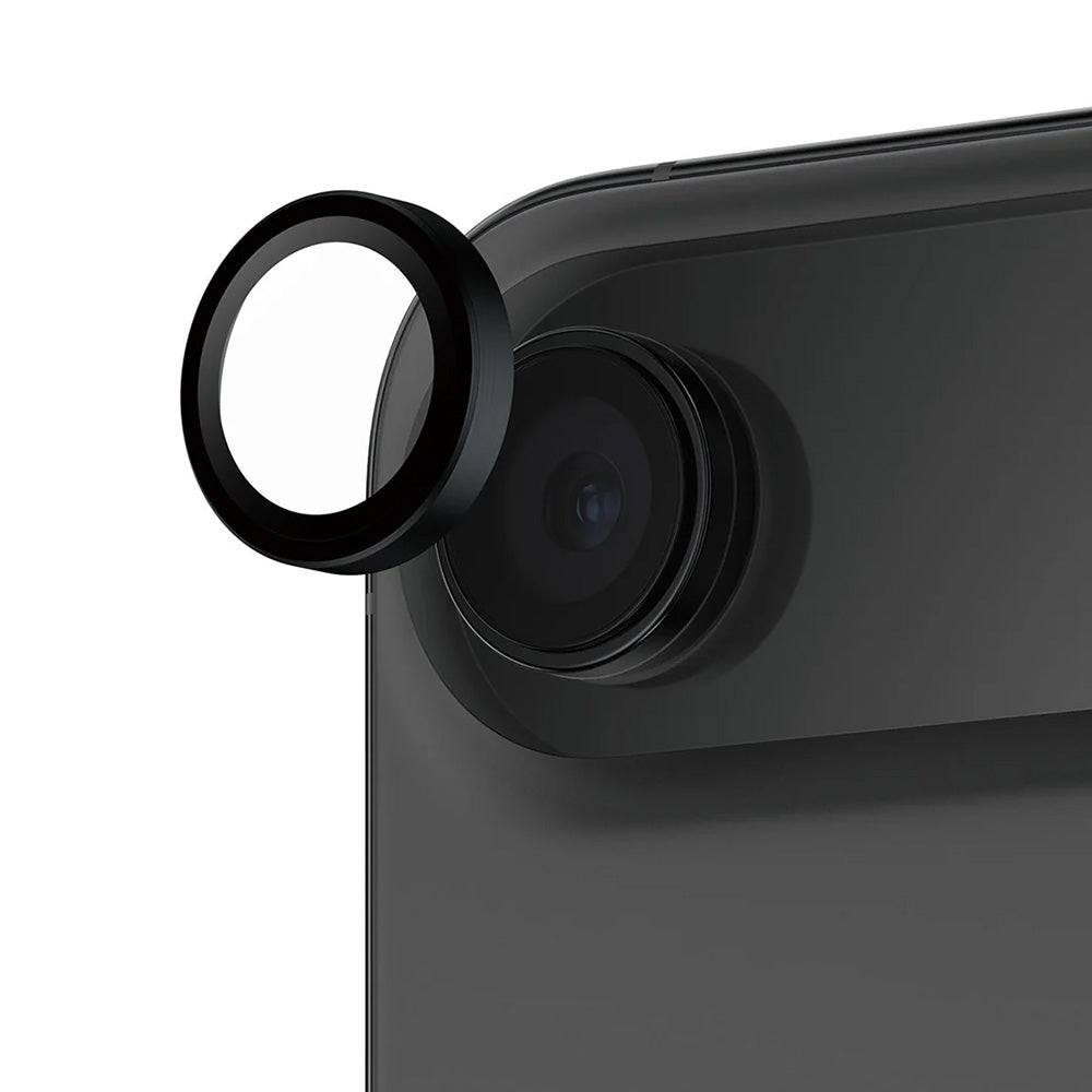 Protector de cámara trasera PanzerGlass Hoops para Apple iPhone 17 Air, Cristal Templado, Negro