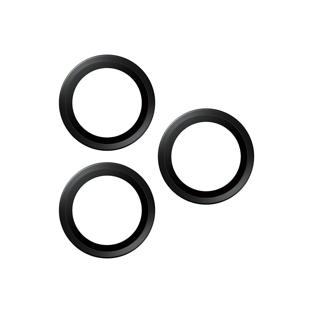 Protector de cámara trasera PanzerGlass Hoops para Apple iPhone 17 Pro Max / 17 Pro / 16 Pro Max / 16 Pro, Cristal Templado, Negro.