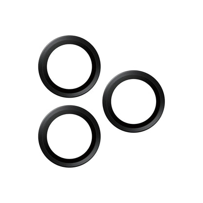 Protector de cámara trasera PanzerGlass Hoops para Apple iPhone 17 Pro Max / 17 Pro / 16 Pro Max / 16 Pro, Cristal Templado, Negro.