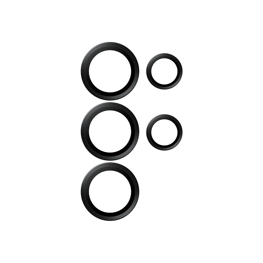 Folie de protección Cámara Trasera PanzerGlass Hoops para Samsung Galaxy S25 Ultra S938, Cristal Templado, Negra
