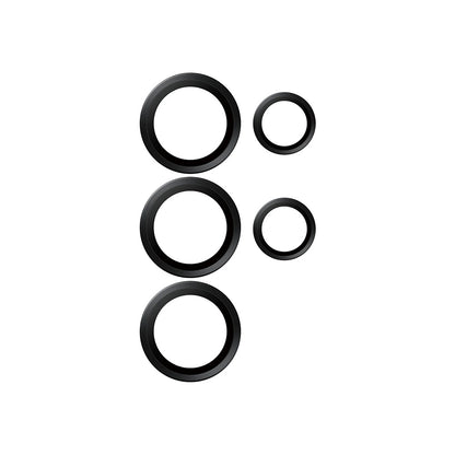 Folie de protección Cámara Trasera PanzerGlass Hoops para Samsung Galaxy S25 Ultra S938, Cristal Templado, Negra