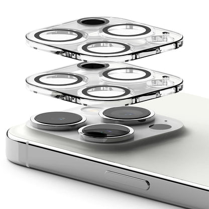 Protector de cámara trasera Ringke para Apple iPhone 15 Pro Max, Cristal Templado, Set de 2 piezas, Transparente