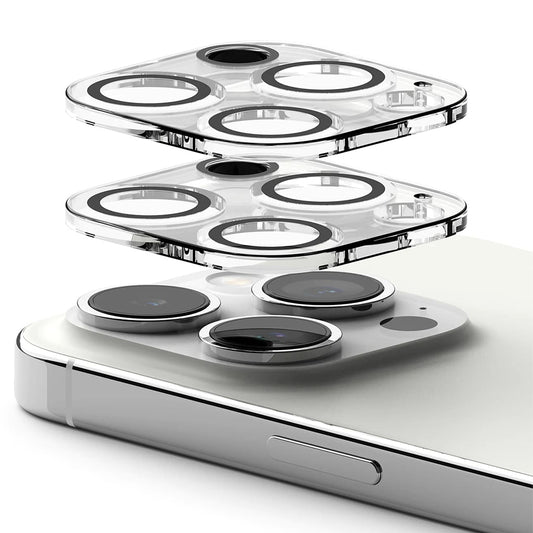 Protector de cámara trasera Ringke para Apple iPhone 15 Pro Max, Cristal Templado, Set de 2 piezas, Transparente