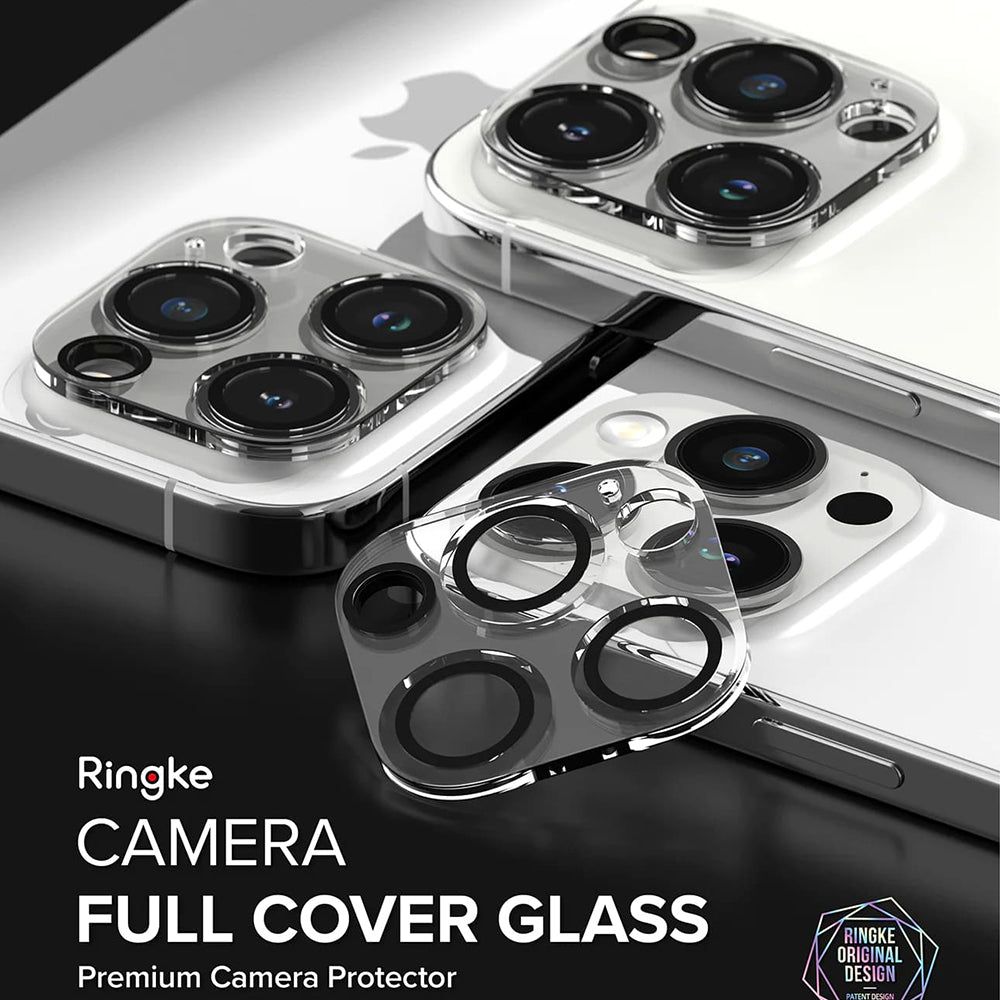 Protector de cámara trasera Ringke para Apple iPhone 15 Pro Max, Cristal Templado, Set de 2 piezas, Transparente