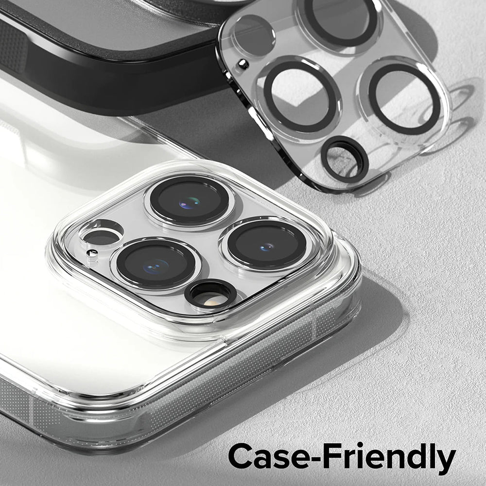 Protector de cámara trasera Ringke para Apple iPhone 15 Pro Max, Cristal Templado, Set de 2 piezas, Transparente