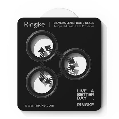 Protector de cámara trasera Ringke para Apple iPhone 17 Pro Max / 17 Pro, Cristal Templado, Negro