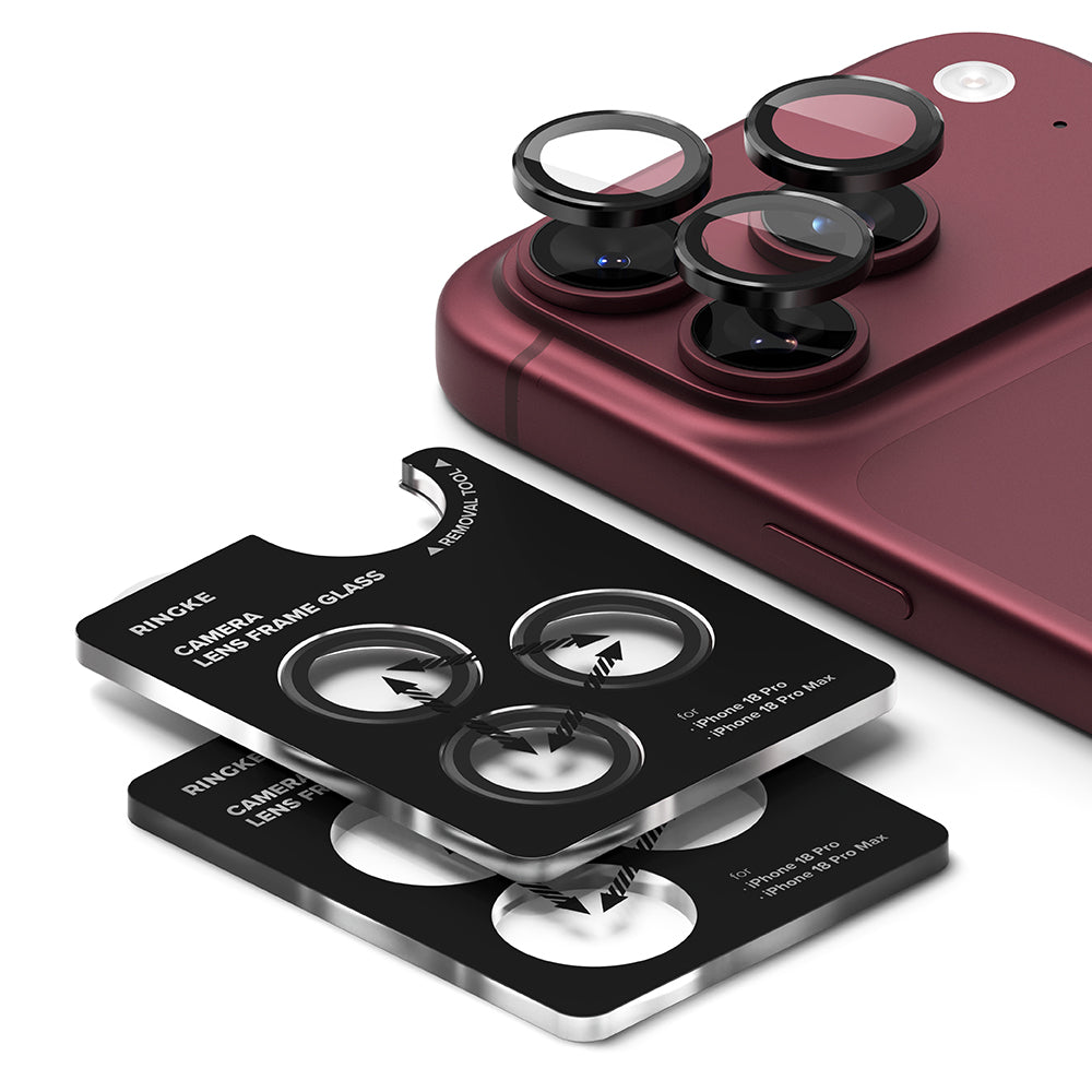 Protector de pantalla para cámara trasera Ringke para Apple iPhone 18 Pro / 18 Pro Max, vidrio templado, juego de 2 piezas, transparente