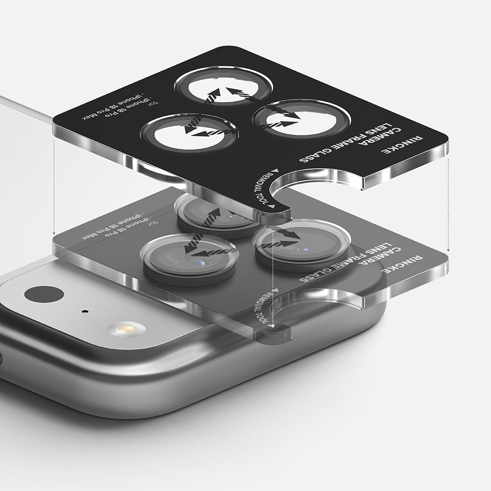 Protector de pantalla para cámara trasera Ringke para Apple iPhone 18 Pro / 18 Pro Max, vidrio templado, juego de 2 piezas, transparente