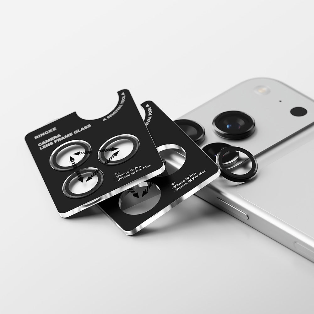 Protector de pantalla para cámara trasera Ringke para Apple iPhone 18 Pro / 18 Pro Max, vidrio templado, juego de 2 piezas, transparente