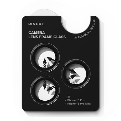 Protector de pantalla para cámara trasera Ringke para Apple iPhone 18 Pro / 18 Pro Max, vidrio templado, juego de 2 piezas, transparente
