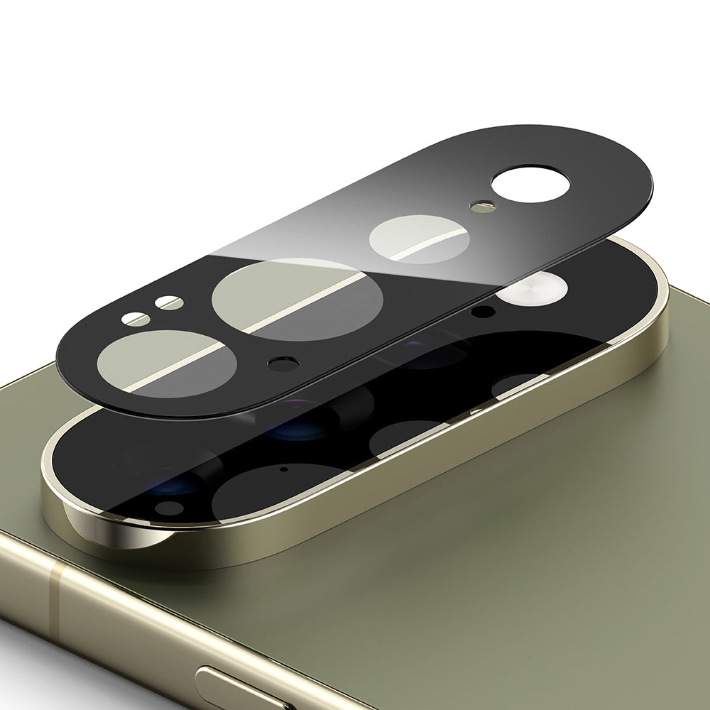 Protector de pantalla para cámara trasera Ringke para Google Pixel 11 Pro XL, vidrio templado, juego de 2 piezas, negro