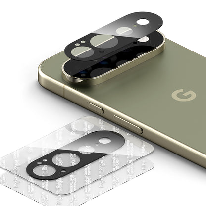 Protector de pantalla para cámara trasera Ringke para Google Pixel 11 Pro XL, vidrio templado, juego de 2 piezas, negro