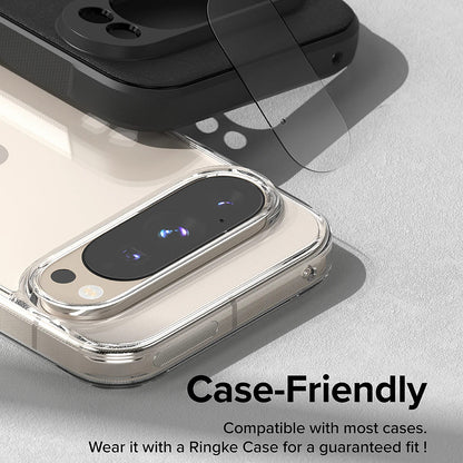 Protector de pantalla para cámara trasera Ringke para Google Pixel 9 Pro, vidrio templado, juego de 3 piezas, transparente