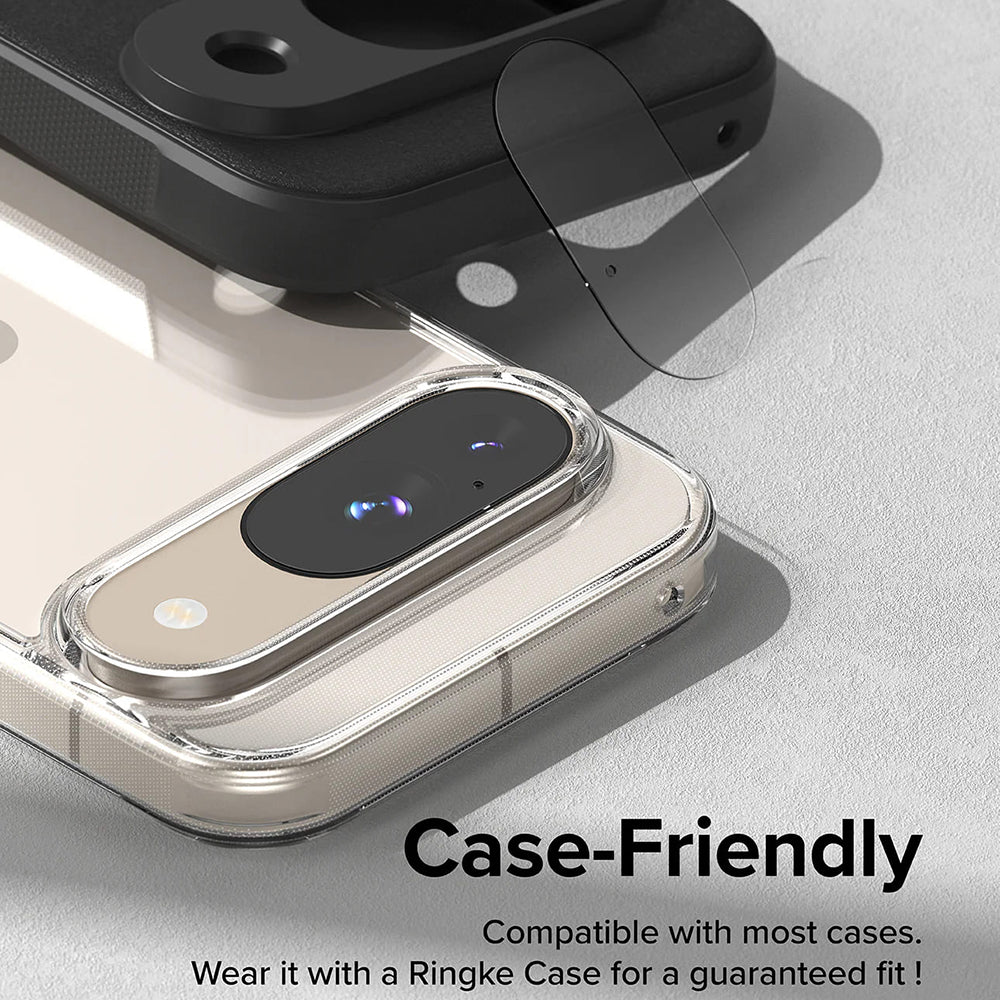 Protector de cámara trasera Ringke para Google Pixel 9, Cristal Templado, Set de 3 piezas, Transparente