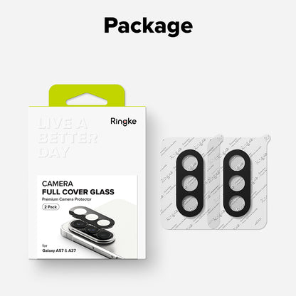 Protector de cámara trasera Ringke para Samsung Galaxy A57 5G / A37 5G, Cristal Templado, Set de 2 piezas, Transparente