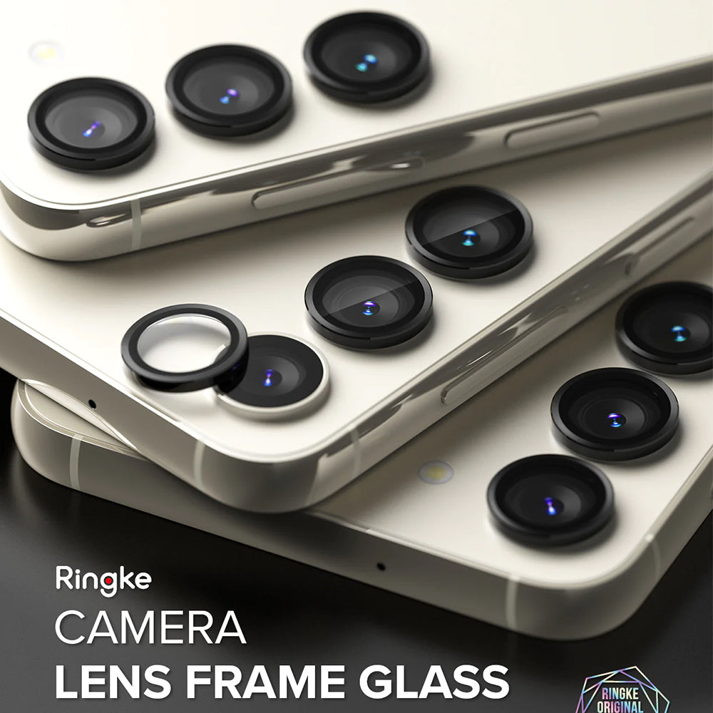 Protector de cámara trasera Ringke para Samsung Galaxy S23+ S916 / S23 S911, Cristal Templado, Negro