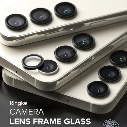 Protector de cámara trasera Ringke para Samsung Galaxy S23+ S916 / S23 S911, Cristal Templado, Negro