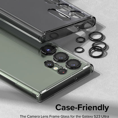 Protector de cámara trasera Ringke para Samsung Galaxy S23 Ultra S918, Cristal Templado, Negro