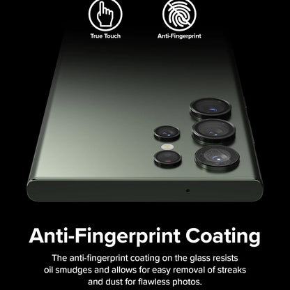 Protector de cámara trasera Ringke para Samsung Galaxy S23 Ultra S918, Cristal Templado, Negro