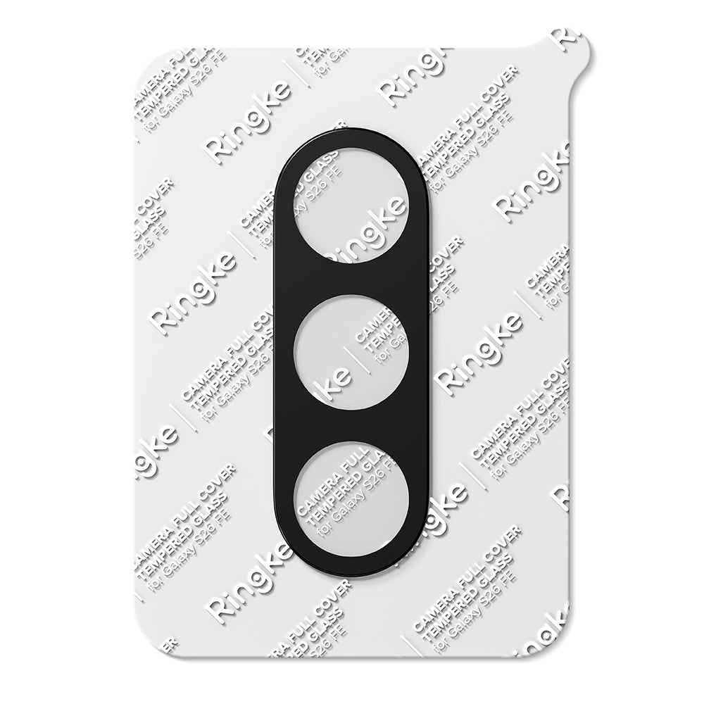 Protector de cámara trasera Ringke para Samsung Galaxy S26 FE S741, vidrio templado, juego de 2 piezas, negro