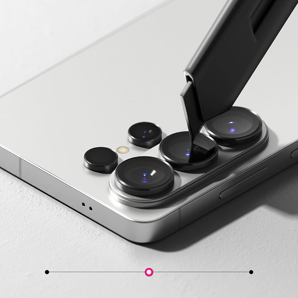 Protector de cámara trasera Ringke para Samsung Galaxy S26 Ultra, Cristal Templado, Set de 2 piezas, Negro