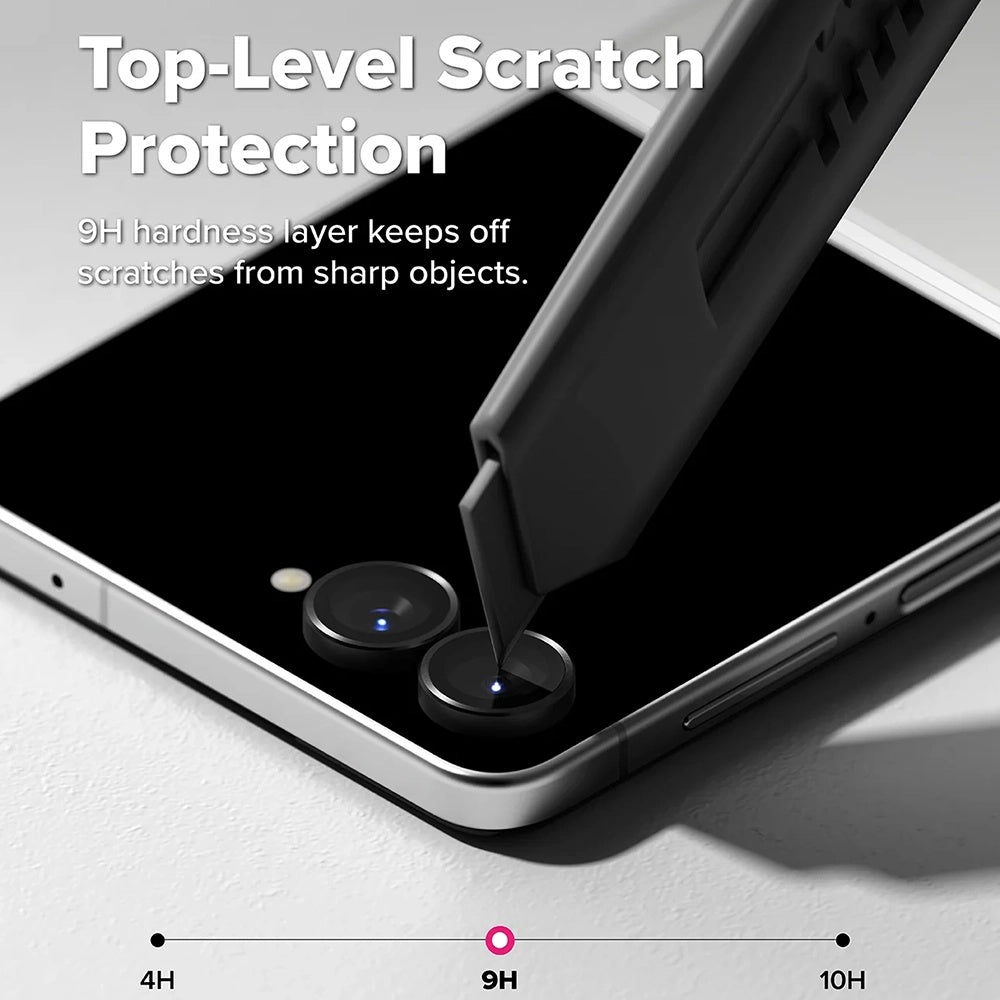 Protector de cámara trasera Ringke para Samsung Galaxy Z Flip8 F776, vidrio templado, juego de 2 piezas, negro