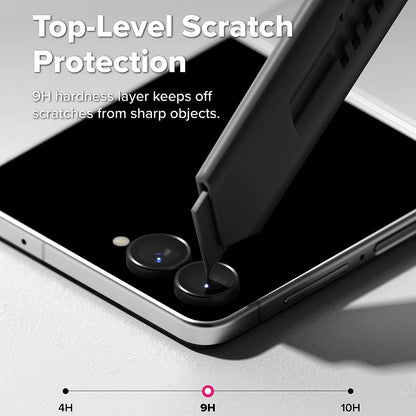 Protector de cámara trasera Ringke para Samsung Galaxy Z Flip8 F776, vidrio templado, juego de 2 piezas, negro