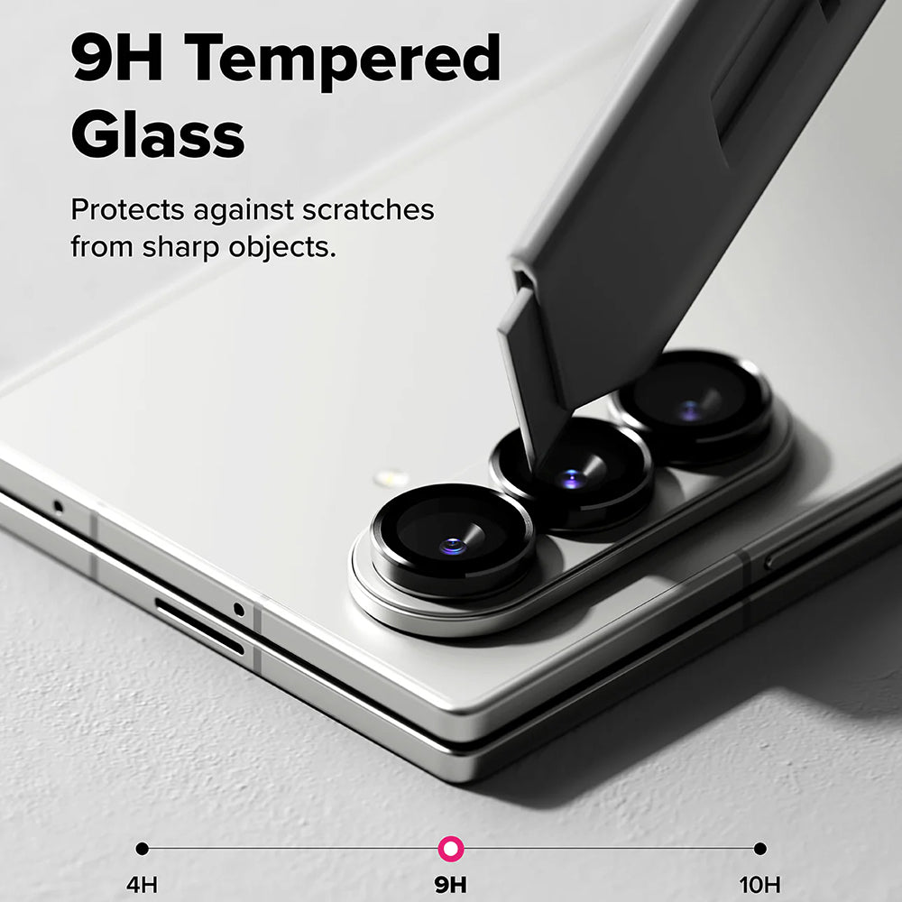 Protector de cámara trasera Ringke para Samsung Galaxy Z Fold7 F966, Cristal Templado, Set de 2 piezas, Negro