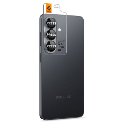 Protector de cámara trasera Spigen GlastR EZ FIT Optik Pro HD para Samsung Galaxy S26 Plus S947, Cristal Templado, Set de 2 piezas, Negro.